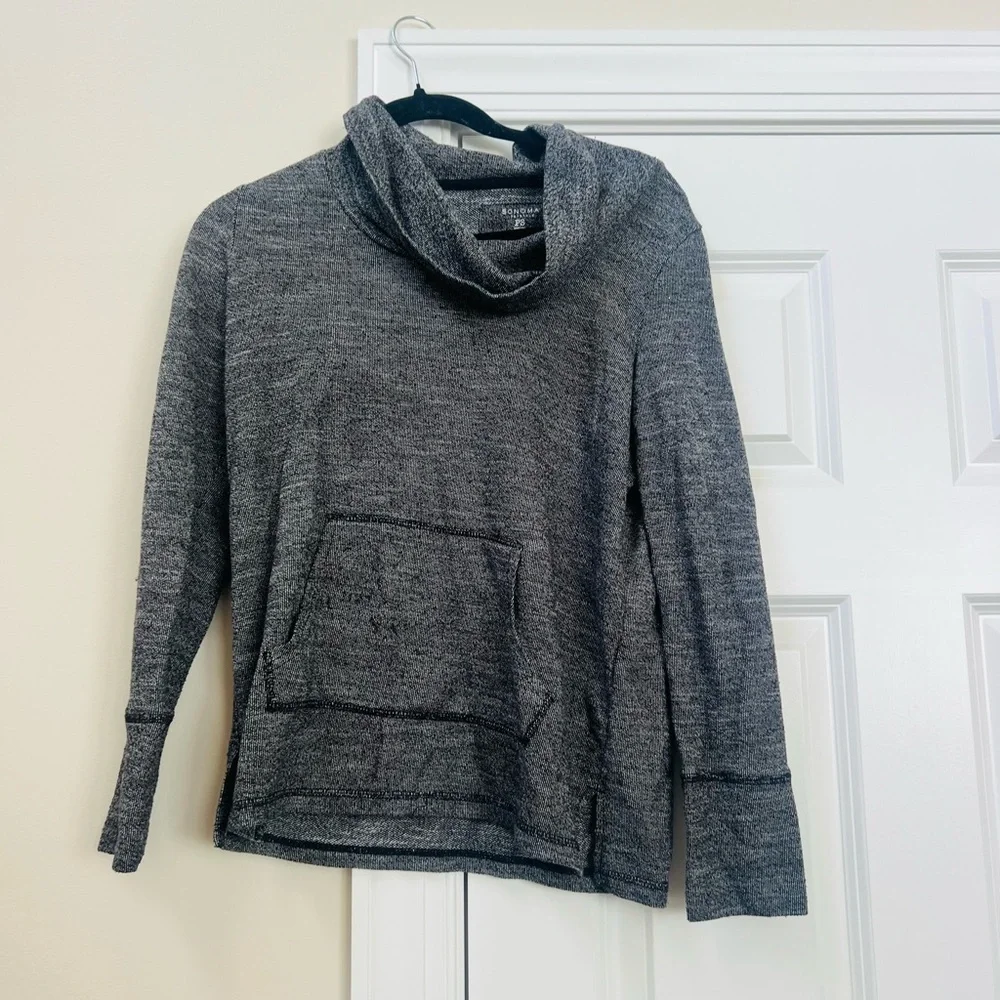 Sonoma Heather Gray Cowl Neck Sweater